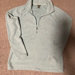 Eddie Bauer Women’s Soft Blue Zip-Up Sweater